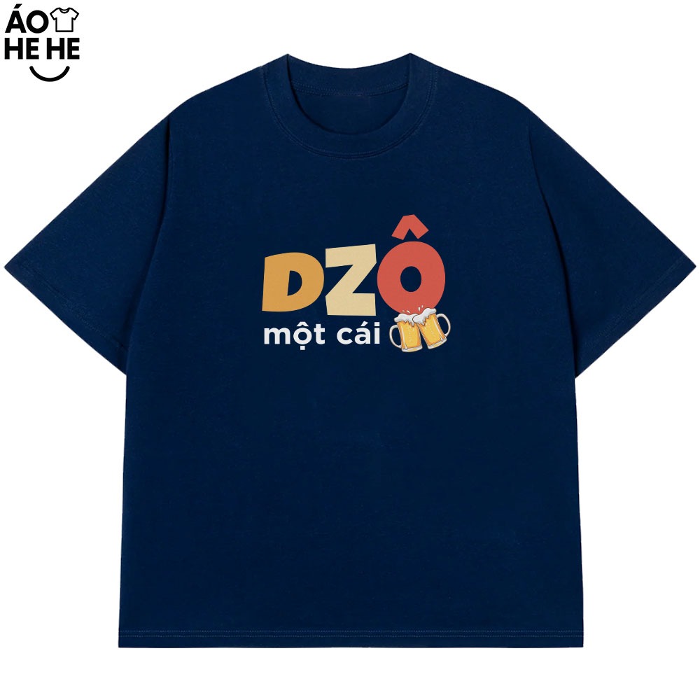 Áo Thun Ăn Nhậu Hài Hước Dô Một Cái Câu Nói Text Dân Nhậu Form Rộng Cotton 230gsm