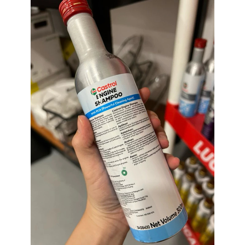 [HÀNG CHÍNH HÃNG] Dung Dịch Súc Rửa Động Cơ Ô Tô CASTROL ENGINE SHAMPOO Chai 300ml - Mẫu Mới