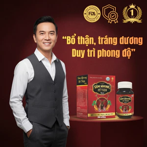 Tăng cường sinh lý nam thảo dược Sâm Nhung Bổ Thận - Hỗ trợ Bổ Thận Tráng Dương Giảm tiểu đêm, đau lưng mỏi gối 30v