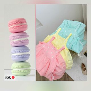 Váy 2 Dây Bé Gái Thêu Hoa Pastel Daisy AZD572 - Đầm Cotton 2 Lớp Xòe Duyên Dáng