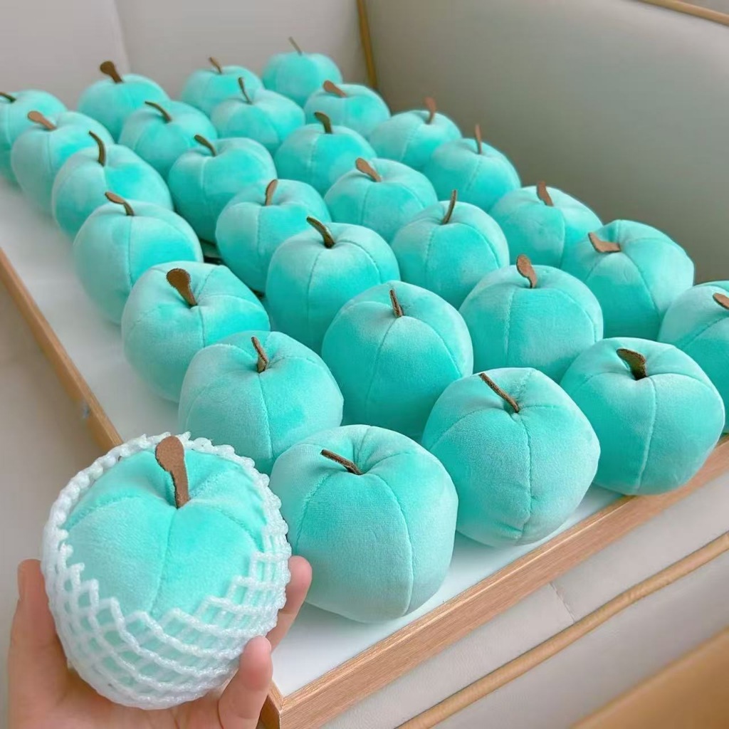 Trái Táo Bông Gòn Dụng Cụ Decor Trang Trí Tiểu Cảnh Quả Táo Nhồi Bông Nắn Bóp Xả Stress