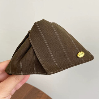 Kẹp tóc càng cua hình tam giác sọc vintage cao cấp kẹp tóc thời trang cá mập phụ kiện tóc