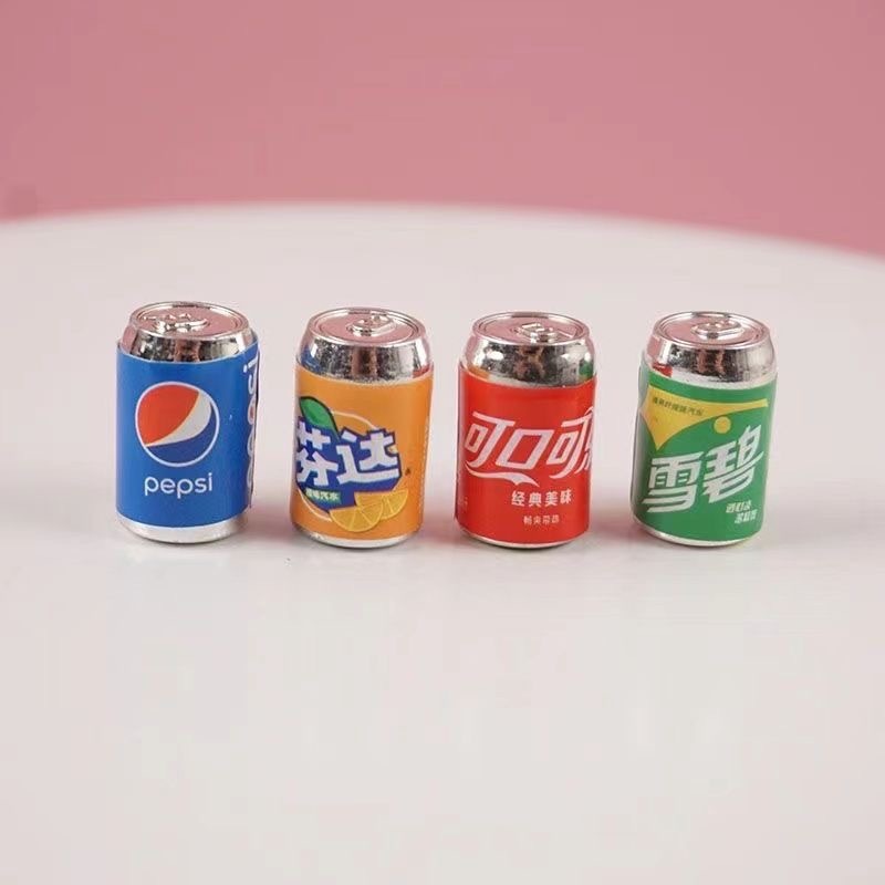Charm Lon Nước Mini Đồ Chơi Trang Trí Tiệm Tạp Hóa Siêu Thị Nhỏ Charm DIY handmade