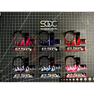 Combo Sticker Nhựa Nổi Phản Quang ♓️ongDa Dán Ổ Khoá SMARTKEY, Logo Vuông, ESP+ - Có 6 Combo |SGDC - 1 Combo|