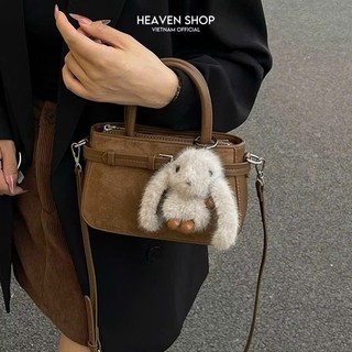 ( Deal Mở Bán ) Kèm Móc Thỏ RABBIT Túi Xách Nữ Da Lộn Lót Vải hàng đẹp đeo vai đeo chéo thời trang đi chơi đi tiệc TX99