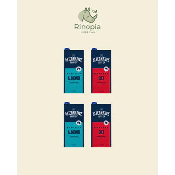 Combo MIX 4 hộp Sữa hạt The Alternative Dairy Co 1L (2 Hạnh Nhân + 2 Yến Mạch) – Sữa hạt Úc cao cấp – Không đường