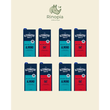 Combo MIX 8 hộp Sữa hạt The Alternative Dairy Co 1L (4 Hạnh Nhân + 4 Yến Mạch) – Sữa hạt Úc cao cấp – Không đường