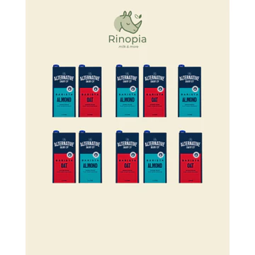 Combo MIX 10 hộp Sữa hạt The Alternative Dairy Co 1L (5 Hạnh Nhân + 5 Yến Mạch) – Sữa hạt Úc cao cấp – Không đường