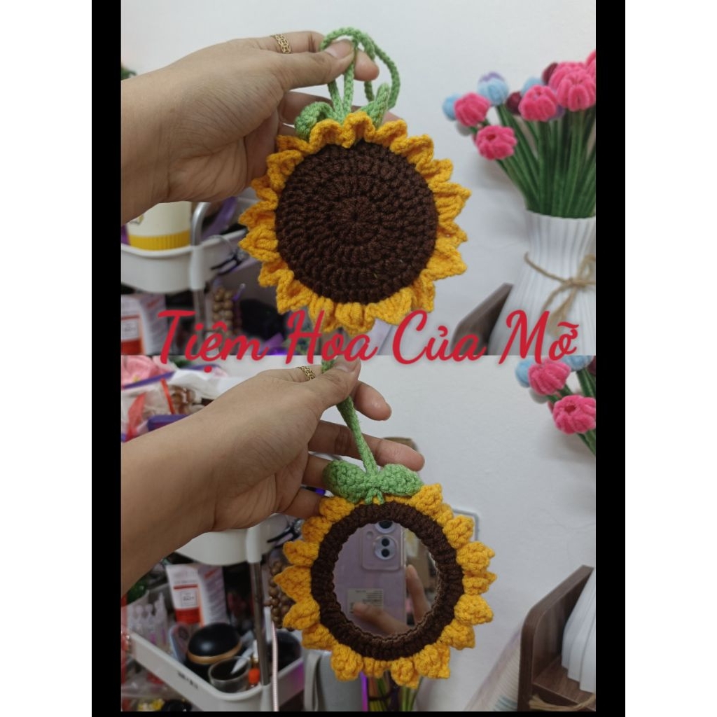 Móc Treo Túi / Móc Khoá Kèm Gương Mini Xinh Xắn