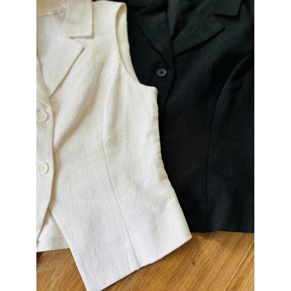 (BomoHouse) Áo vest gile linen thô bigsize dư xịn (45-75 kg)