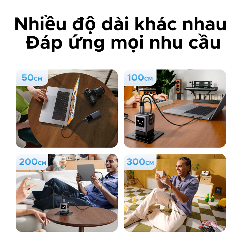 【240W】Cáp dữ liệu sạc UGREEN  USB 2.0 USB-C sang USB-C Cáp hiển thị kỹ thuật số bện bằng nhôm for iPhone 17 / 16 / 15 | BigBuy360 - bigbuy360.vn