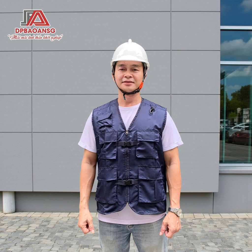 Áo Bảo Hộ Lao Động Ghile Vải Dù Bền Bỉ Cho Công Nhân Vệ Sinh, Công Trình, Nhà Máy