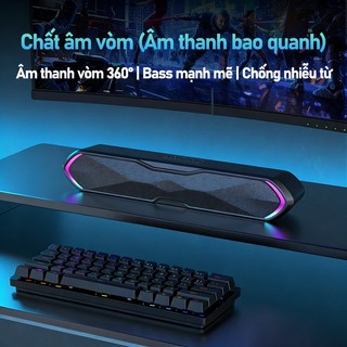 FPS RGB Loa Thanh Soundbar Bluetooth Công Suất 10W Bass Trầm Mạnh Mẽ - Hỗ Trợ USB