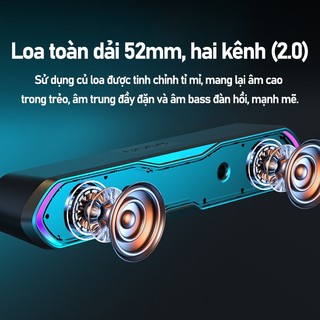 FPS RGB Loa Thanh Soundbar Bluetooth Công Suất 10W Bass Trầm Mạnh Mẽ - Hỗ Trợ USB