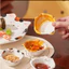Đĩa sứ tráng men, đĩa hình quả chanh, đĩa ăn kèm gia đình, đĩa đựng nước chấm, đĩa đựng gia vị