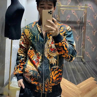 Áo Bomber Gió Hổ Hoa Lá – Phong Cách Streetwear Nổi Bật
