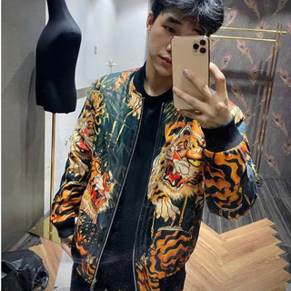 Áo Bomber Gió Hổ Hoa Lá – Phong Cách Streetwear Nổi Bật