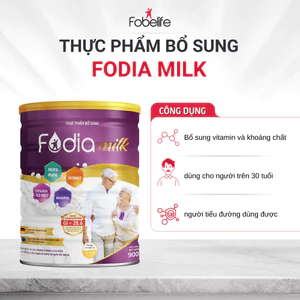 Sữa Bột Cho Người Tiểu Đường FodiaMilk Fobe Giúp Ổn Định Đường Huyết, Hương Vani N1