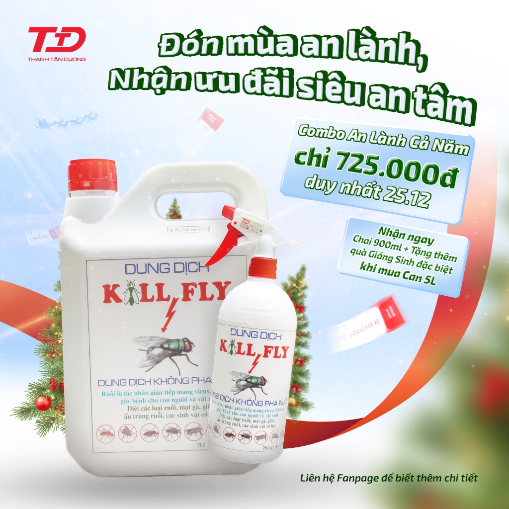 [COMBO 1 TẶNG 1] DUNG DỊCH DIỆT RUỒI KILL FLY