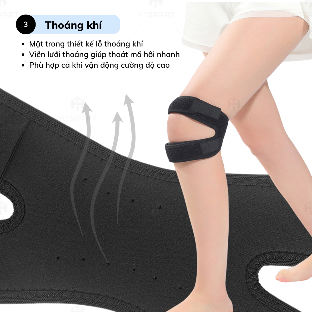 Đai Bảo Vệ Đầu Gối Điều Chỉnh Aolikes A-7929, Giảm Chấn Thương Khớp Bánh Chè Khi Vận Động Mạnh