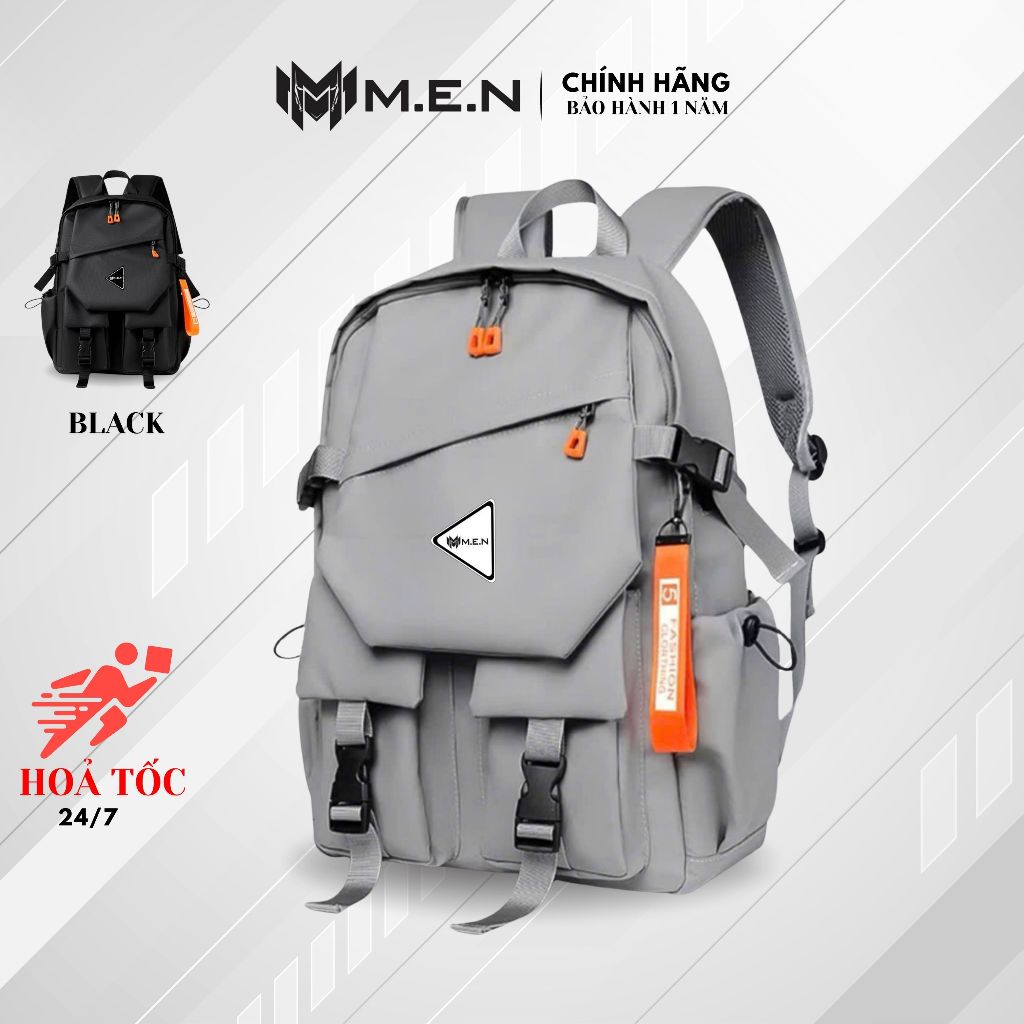 Balo học sinh 15.6 inch Gulari cam nổi bật có USB 2 màu GH54 [Siêu Sale]