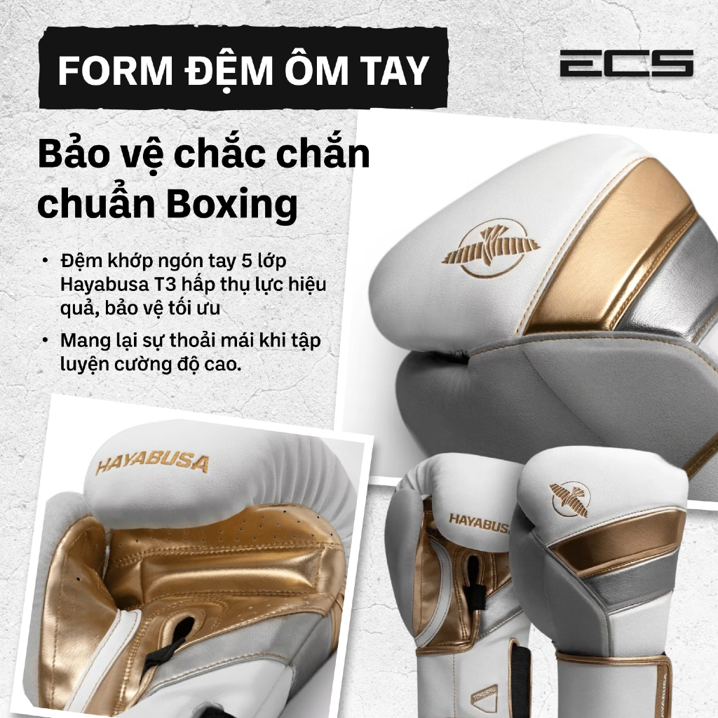 Găng Tay Boxing Hayabusa T3, Găng Boxing Chính Hãng Hayabusa, Găng Đấm Bốc Tập Luyện, Sparring