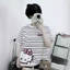 ÁO THUN TAY LỠ KẺ SỌC - AIMES KITTY