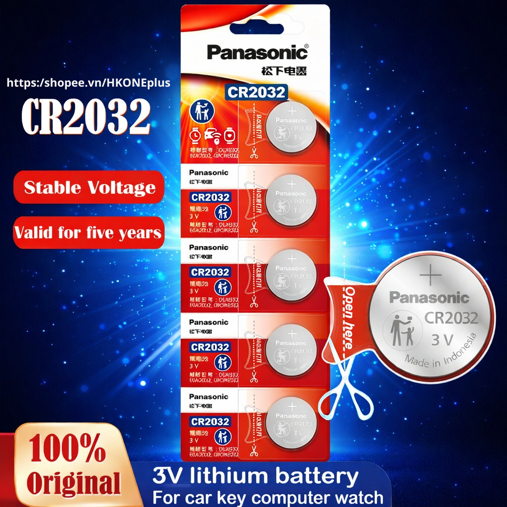 Pin CR2032 Panasonic 3V Pin CMOS Lithium Chính Hãng Cho Mainboard, Đồng ...