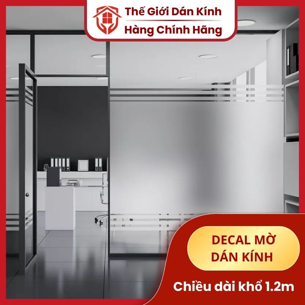 Giấy dán kính mờ văn phòng khổ rộng 1m2, Decal mờ dán kính cửa sổ phòng ...