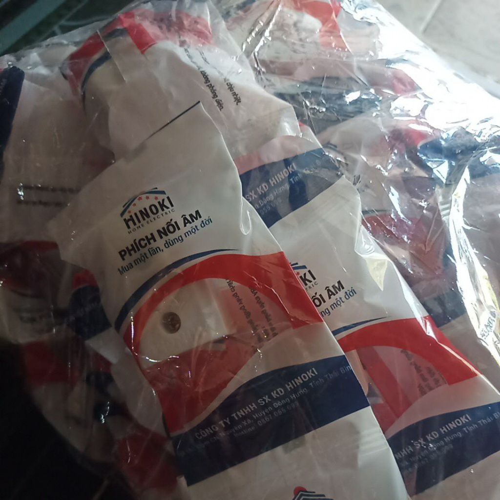 (Phích cái) Combo 50 phích nối âm Hinoki