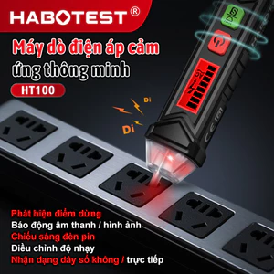 HABOTEST HT100 Bút kiểm tra điện áp AC 12V-1000V Máy phát hiện không tiếp xúc Máy kiểm tra điện áp kỹ thuật số LCD với