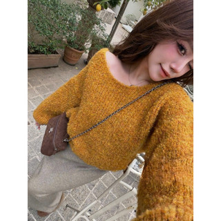 [Có Sẵn]•𝙆𝙞𝙣𝙜𝙨𝙝𝙤𝙥𝙗𝙚𝙖𝙪𝙩𝙮•Áo Len Gạo Dáng Thụng Cổ Tròn QC