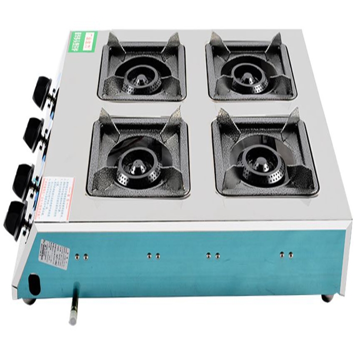 Bếp gas nấu mì cay 4 lò vuông 4 họng nấu cơm niêu, bánh xèo