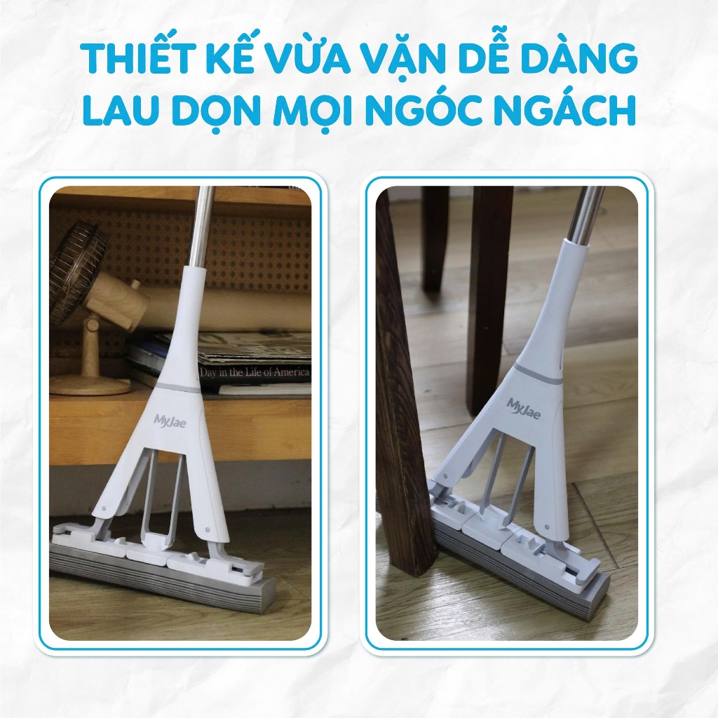 Cây Lau Nhà Mút Xốp Thấm Hút Nước PVA MyJae