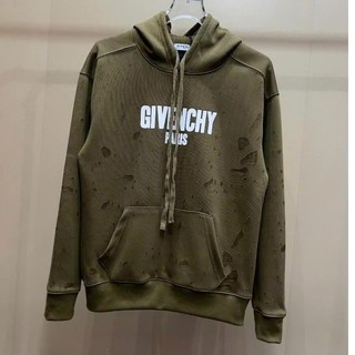 Áo Khoác GVC Xanh Rêu Rách Nhăn +Phong Cách STREETWEAR Cá Tính