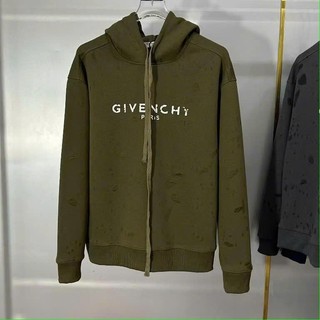 Áo Khoác GVC Xanh Rêu Rách Nhăn +Phong Cách STREETWEAR Cá Tính