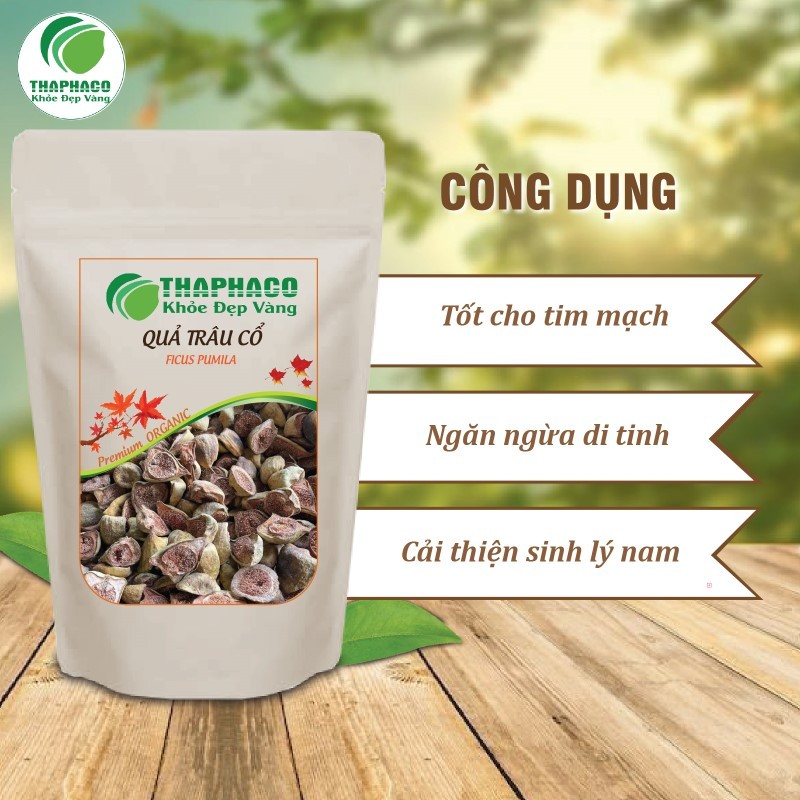 Quả trâu cổ sấy khô túi lớn loại 1kg - Hàng sạch thơm cao cấp - THAPHACO