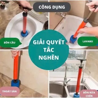 Dụng Cụ Thông Tắc Bồn Cầu YATASMART Bằng Khí Nén Áp Lực Cao Nhựa ABS Tiện Dụng