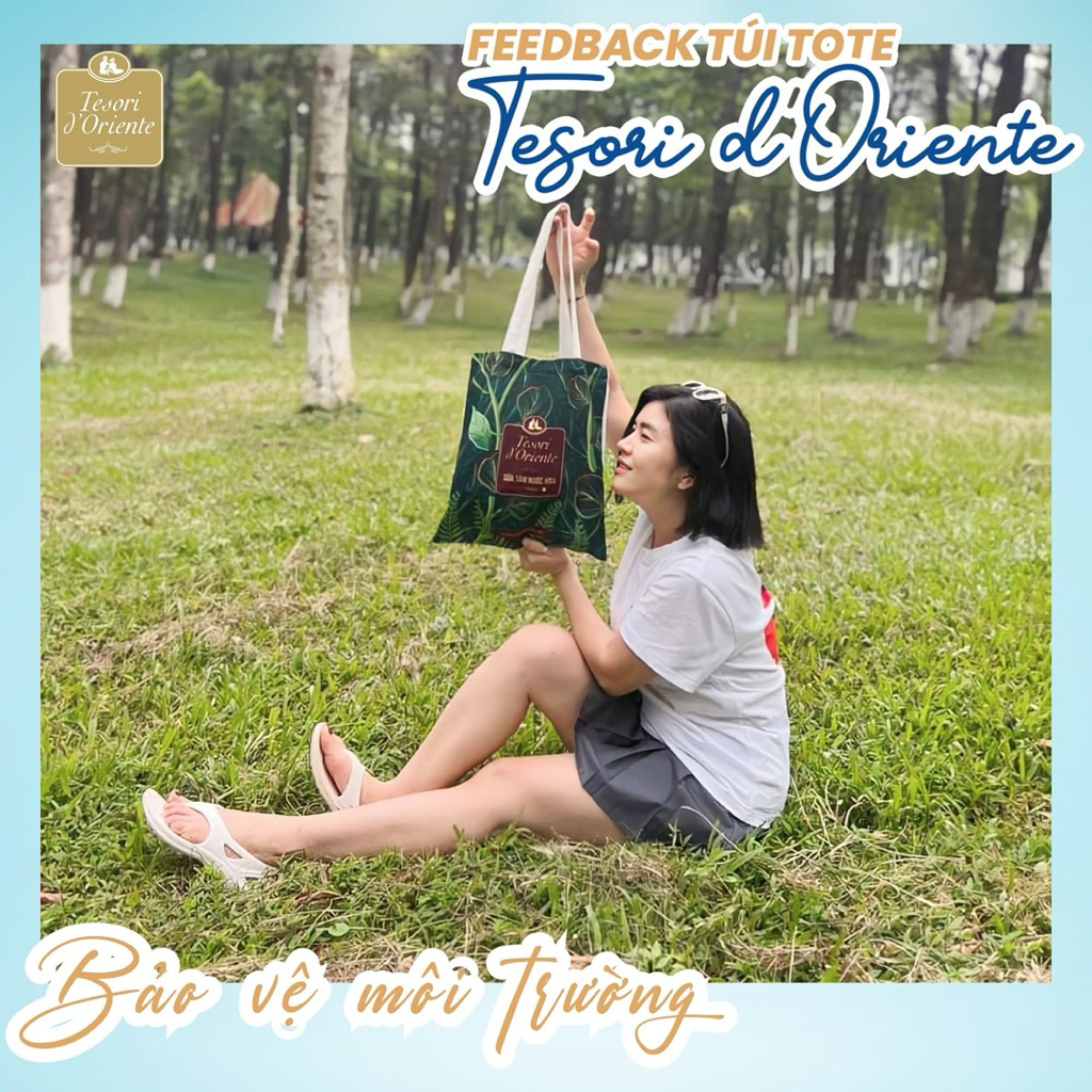 Túi xách thời trang Tesori hãng giới hạn dễ thương 30x40cm