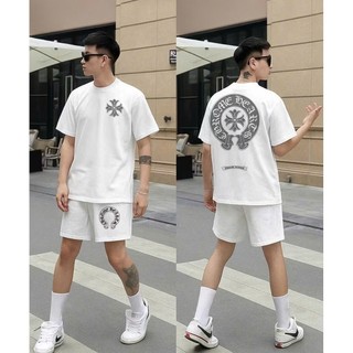 Bộ Thể Thao In Hình TRÒN 2 Mặt Phối Áo Kèm Quần Cá Tính, Chất Liệu Cotton Khô Mềm, Mịn, Co Dãn 4 Chiều Cao Cấp