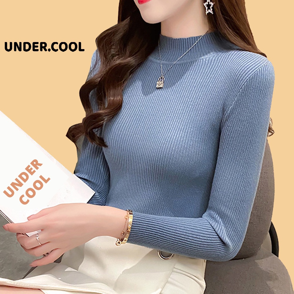 Áo len cổ thấp co dãn ôm sát UNDERCOOL len tăm cổ 3cm giữ nhiệt thiết kế trẻ trung nhiều màu sắc trẻ trung Live - ADT01