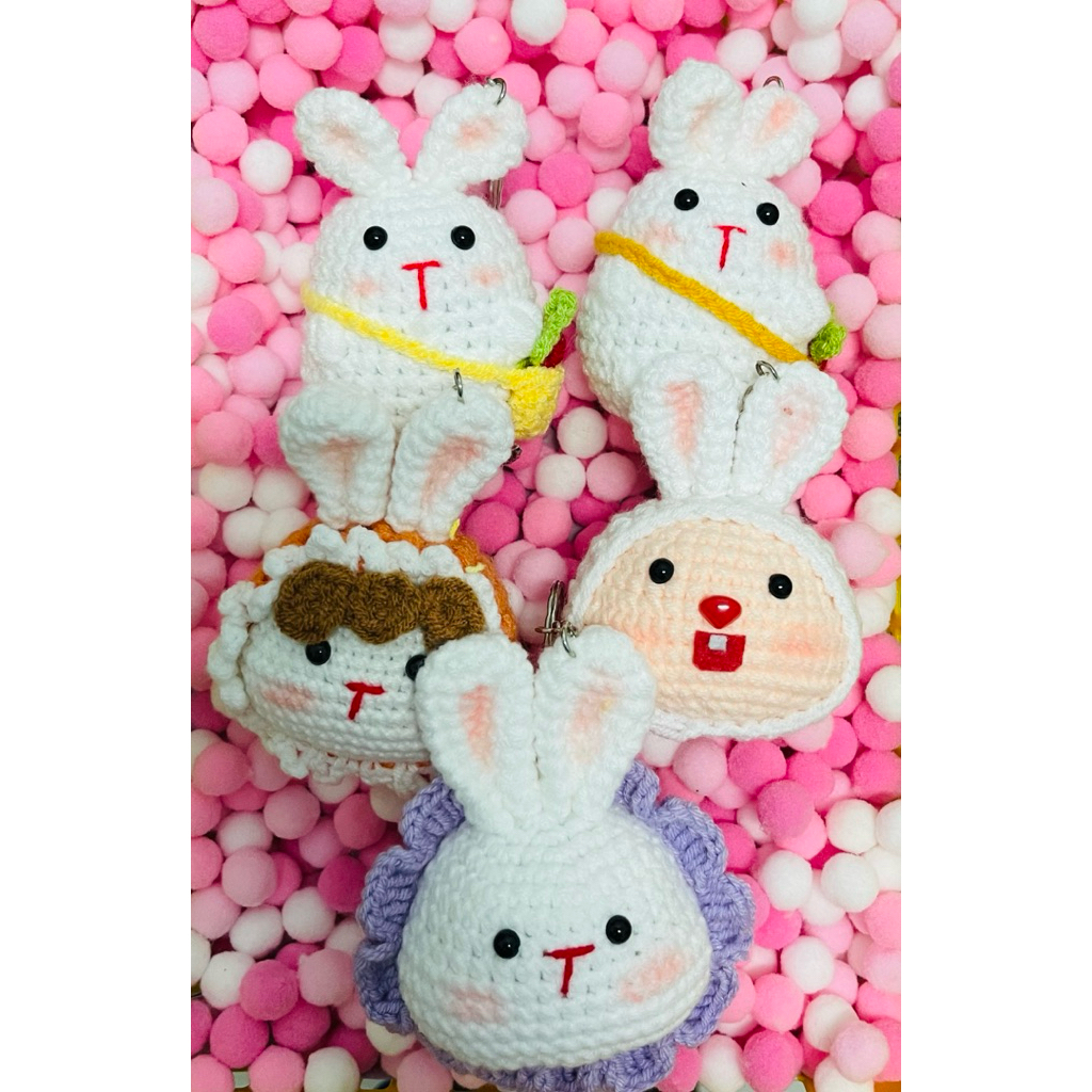 Móc khoá đầu thú dễ thương cute len hanmade