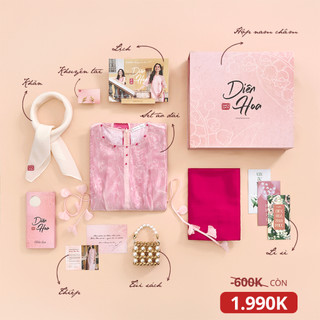 [LAMER X PHƯƠNG ANH ĐÀO] Áo Dài Cách Tân Thùy Hoa Tặng Kèm Quần Dáng Suông Xẻ Tà Trước 2 Lớp Tơ Cao Cấp S61A25Q014