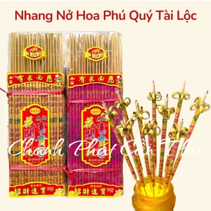 Nhang Thơm Nở Hoa Chữ Phú Quý Tài Lộc Tạo Thành Bông Hoa Khi Đốt Phù Hợp Đốt Dịp Tết, Gia Tiên