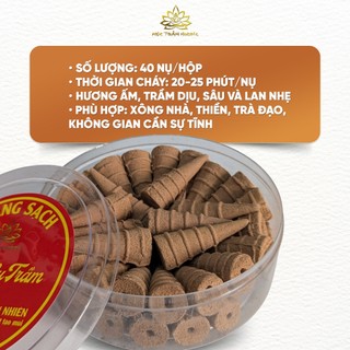 Nụ Trầm Hương Khói Ngược Xông Nhà Sạch Thơm Tự Nhiên (3 Hộp Tặng Lư Gốm Sứ) - Mộc Trầm Hương MTH