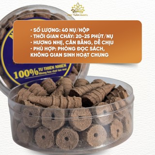 Nụ Hương Bài Thảo Mộc Tự Nhiên Sạch Xông Nhà Thư Giãn (3 Hộp Tặng Lư Gốm Sứ) - Mộc Trầm Hương MTH