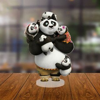 Mô Hình Acrylic Kung Fu Panda, Trang Trí Bàn, Quà Tặng Anime