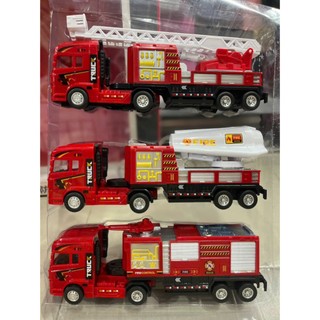 Bộ 3 Xe Cứu Hỏa Đồ Chơi Cho Bé – Xe Thang, Xe Bồn, Xe Cứu Hộ Mô Phỏng – Chạy Trớn Không Dùng Pin