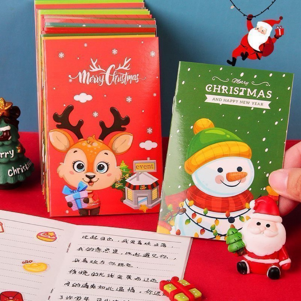 COMBO 10 SỔ TAY NOEL LÀM QUÀ TẶNG