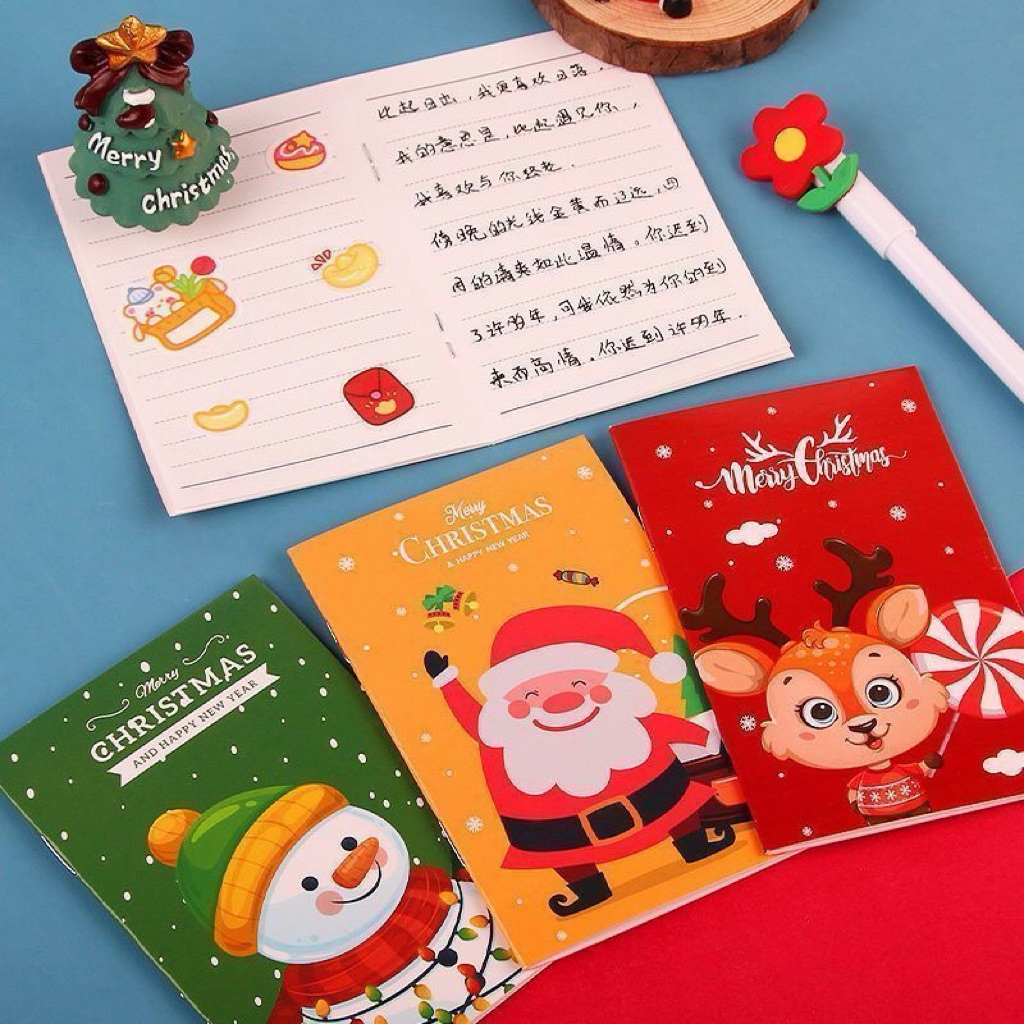 COMBO 10 SỔ TAY NOEL LÀM QUÀ TẶNG